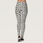 Leggings Peau de léopard Brown et blanc (Dos)