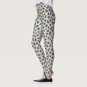 Leggings Peau de léopard Brown et blanc (Gauche)