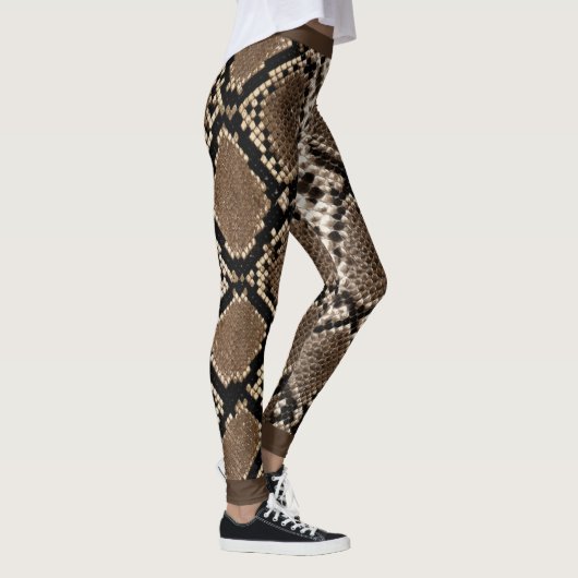 Leggings Peau de serpent noir (Droite)