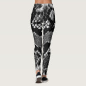 Leggings Peau de serpent noir et blanc (Dos)