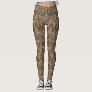 Leggings Peau de serpent stylisée