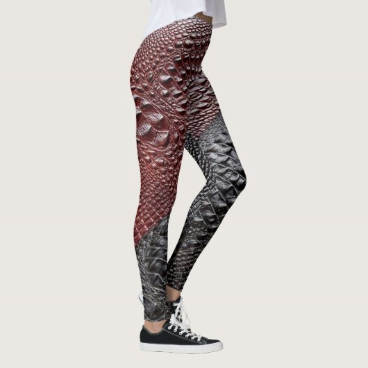 Leggings Peau de serpent texturée (Droite)