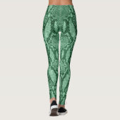Leggings Peau de serpent vert clair (Dos)