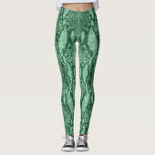Leggings Peau de serpent vert clair (Devant)