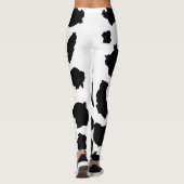Leggings Peau de vache Motif noir et blanc (Dos)