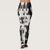 Leggings peau de vache noir (Dos)
