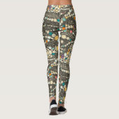 Leggings peau iguane noir pop (Dos)