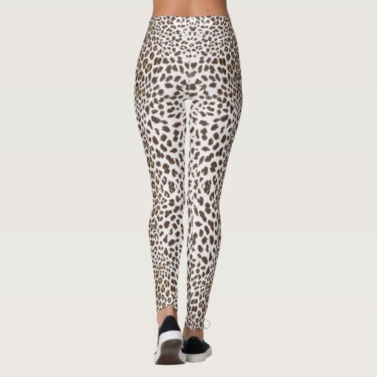 Leggings Peau léopard blanche (Dos)