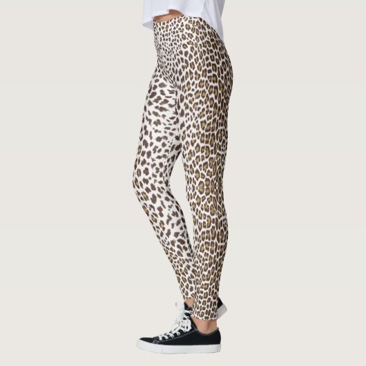 Leggings Peau léopard blanche (Gauche)