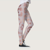 Leggings Peau léopard : élégance or rose. (Droite)