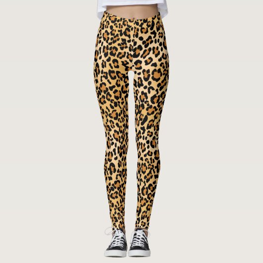 Leggings Peau léopard Peau animale Imprimer (Devant)
