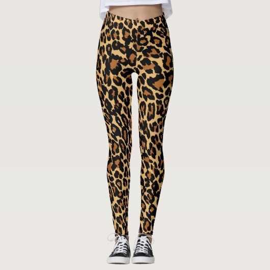 Leggings Peau léopard Peau animale Imprimer (Devant)