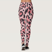 Leggings Peau léopard : texture vintage et transparente (Dos)