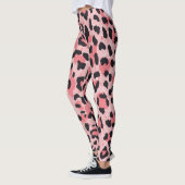 Leggings Peau léopard : texture vintage et transparente (Gauche)