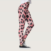 Leggings Peau léopard : texture vintage et transparente (Droite)