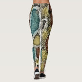 Leggings Peaux de serpent colorées : conception transparent (Dos)