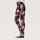 Leggings Pêche/Légendes florales pour femmes (Gauche)