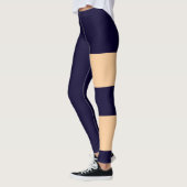 Leggings Pêche Personnalisée Marine Bleu Chat Maman Gymnase (Gauche)