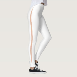 Leggings Peek-a-boo Stripe caucasien couleur peau rose