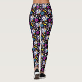 Leggings Pegasus Noir Floral (Dos)