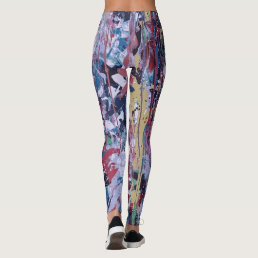 Leggings Peignez les guêtres d'éclaboussure (Dos)