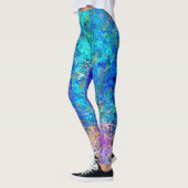 Leggings Peinture à éclaboussures Abstrait de Holi multicol (Gauche)