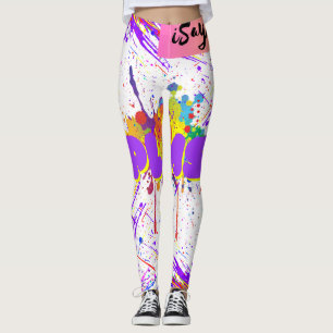 Leggings peinture à éclat