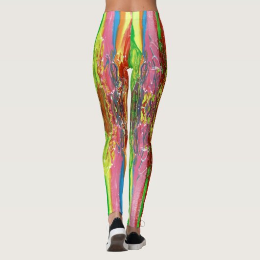 Leggings Peinture à goutte (Dos)