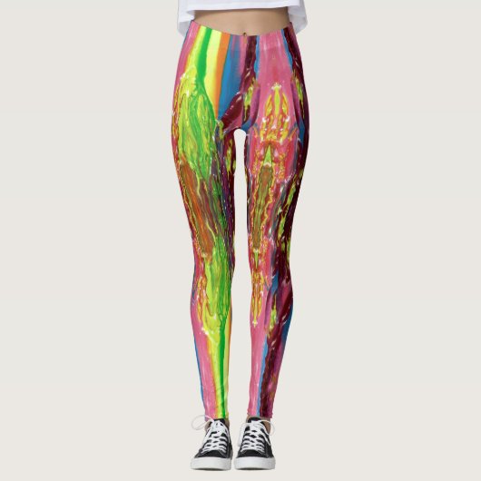 Leggings Peinture à goutte (Devant)