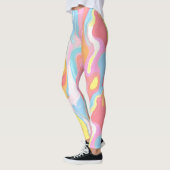 Leggings Peinture à goutte Abstraite pastel (Gauche)