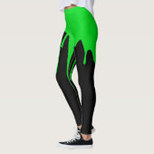 Leggings Peinture à goutte verte (Gauche)