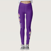 Leggings Peinture à la main - Abstrait Tree Group 4 (Devant)