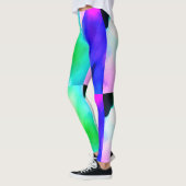 Leggings Peinture à l'aquarelle Abstraite colorée (Gauche)