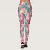 Leggings Peinture à l'aquarelle - Triangles Hipster (Dos)