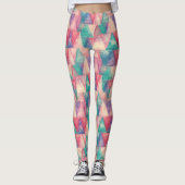 Leggings Peinture à l'aquarelle - Triangles Hipster (Devant)