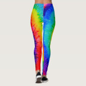 Leggings Peinture à l'encre à Cravate arc-en-ciel (Dos)