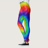 Leggings Peinture à l'encre à Cravate arc-en-ciel (Gauche)