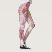 Leggings Peinture à l'huile de fleurs roses : Delicate (Droite)