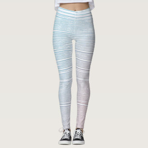 Leggings Peinture à pinceau Pastel Légendes Arrière - plans