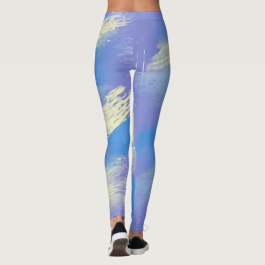 Leggings peinture abstraite (Dos)