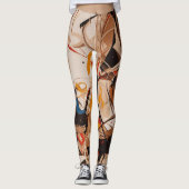Leggings Peinture abstraite (Devant)