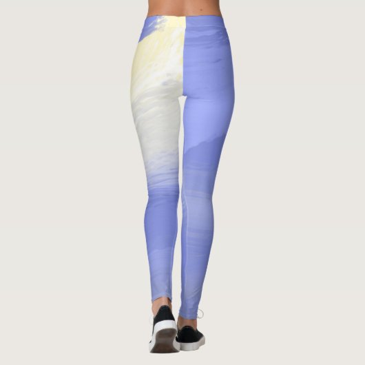 Leggings peinture abstraite (Dos)
