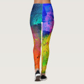 Leggings Peinture Abstraite au lever du soleil - (Dos)