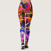 Leggings Peinture Abstraite colorée #15 (Dos)