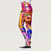 Leggings Peinture Abstraite colorée #15 (Gauche)