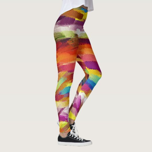 Leggings Peinture Abstraite colorée #4 (Droite)