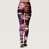 Leggings Peinture Abstraite colorée #9 (Dos)
