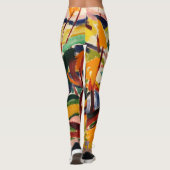 Leggings Peinture Abstraite colorée féminine (Dos)