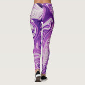 Leggings Peinture Abstraite Galaxy | Meilleur art galaxie (Dos)
