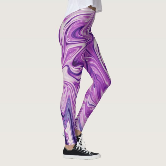 Leggings Peinture Abstraite Galaxy | Meilleur art galaxie (Droite)